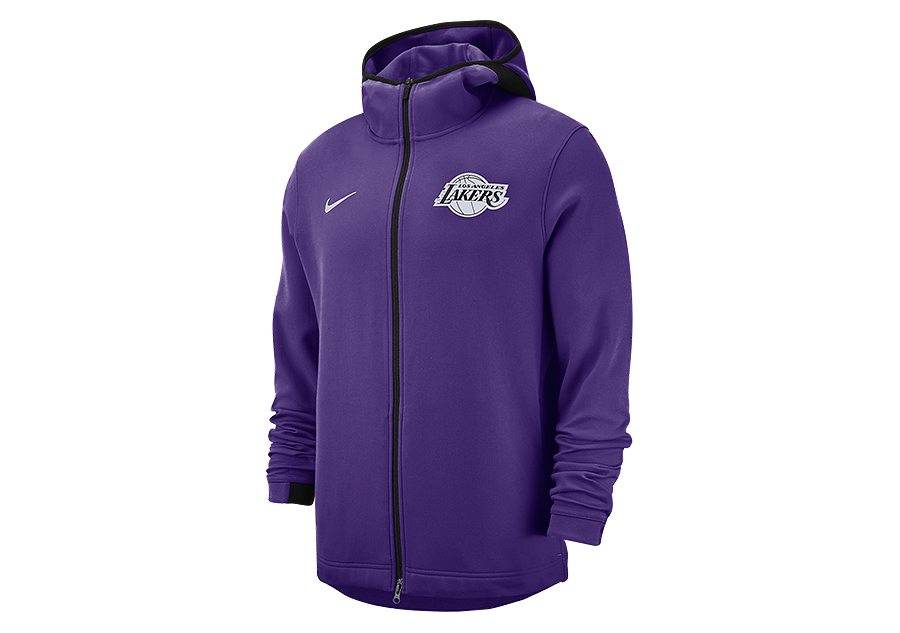 Nike Los Angeles Lakers Showtime Dri-FIT NBA Full-Zip Hoodie Purple - FIELD  PURPLE/AMARILLO/FIELD PURPLE/WHITE