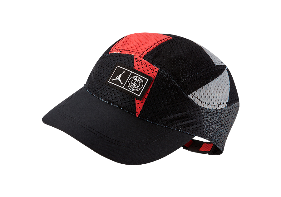NIKE AIR JORDAN PSG PARIS SAINT GERMAIN TAILWIND CAP BLACK