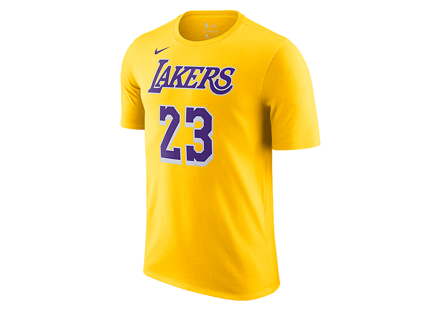 Nike LeBron James #23 Los Angeles Lakers Earned Jersey Xl 56 Black