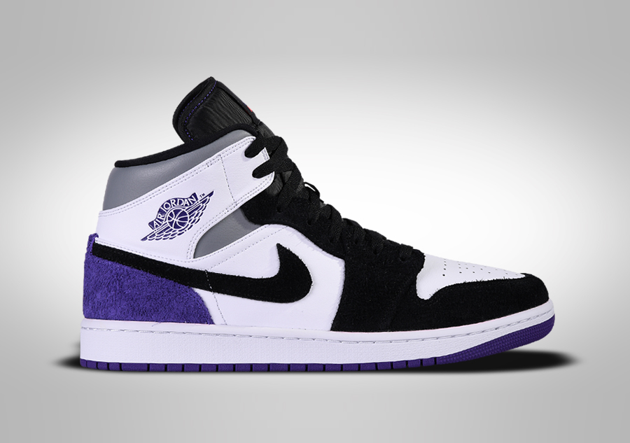 Jordan 1 mid court purple discount